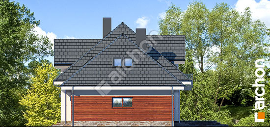 Боковой фасад Дом в сливах 2 (Г2)