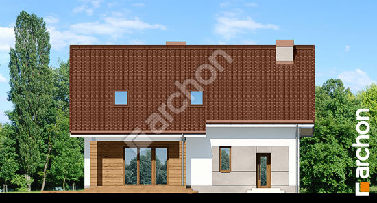 Дворовой фасад Дом в яблонках 6 (Т)