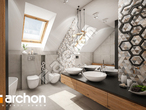 Проект дома ARCHON+ Дом в яблонках 6 (Т) визуализация ванной (визуализация 3 вид 1)
