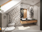Проект дома ARCHON+ Дом в яблонках 6 (Т) визуализация ванной (визуализация 3 вид 3)
