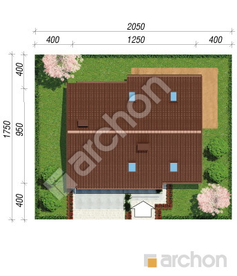 Проєкт будинку ARCHON+ Будинок в яблонках 6 (Т) Ситуація