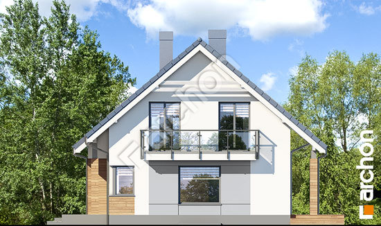 Боковой фасад Дом в яблонках 4 (П)