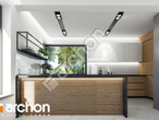 Проект дома ARCHON+ Дом в яблонках 4 (П) визуализация кухни 1 вид 2