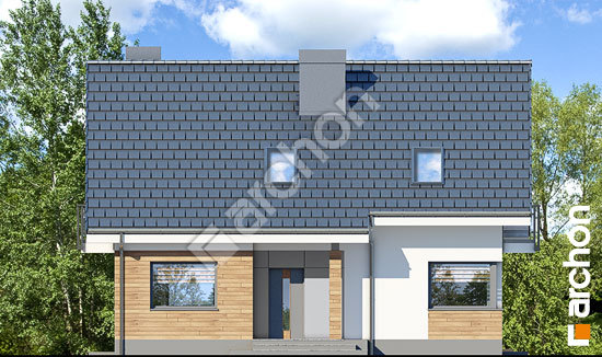 Передній фасад Будинок в яблонках 4 (П)