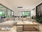 Проект будинку ARCHON+ Будинок в нарахнілах денна зона (візуалізація 1 від 4)