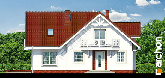 Передний фасад Дом в кизиле вер.2