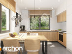 Проект дома ARCHON+ Дом в хлорофитуме вер.3 визуализация кухни 1 вид 1