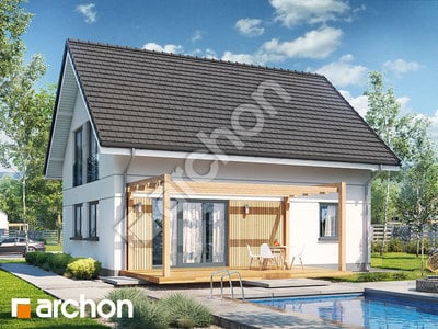 Проєкт будинку ARCHON+ Будинок в хлорофітумі вер.3 