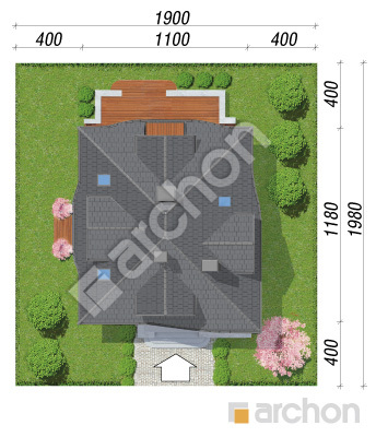 Проект дома ARCHON+ Дом в зефирантесе 5 (П) Ситуація