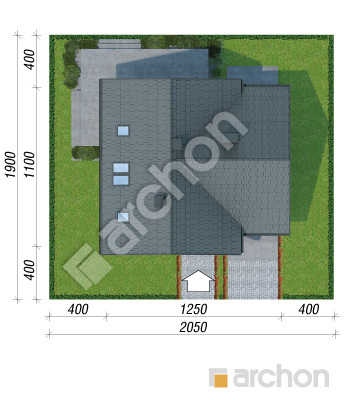 Проект дома ARCHON+ Дом в миловонках 2 Ситуація