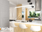 Проект дома ARCHON+ Дом в сантине (Г2) визуализация кухни 1 вид 1