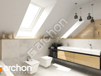 Проект будинку ARCHON+ Будинок в сантині (Г2) візуалізація ванни (візуалізація 3 від 3)
