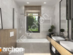 Проект будинку ARCHON+ Будинок у вівсянниці 3 (Н) візуалізація ванни (візуалізація 3 від 2)