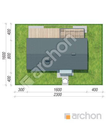 Проєкт будинку ARCHON+ Будинок у вівсянниці 3 (Н) Ситуація