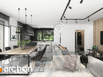 Проект будинку ARCHON+ Будинок у вівсянниці 3 (Н) денна зона (візуалізація 1 від 5)
