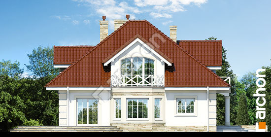 Бочний фасад Будинок в тим'яні 3 (П) вер. 2