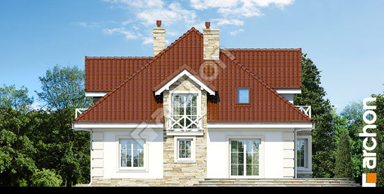 Дворовой фасад Дом в тимьяне 3 (П) вер.2