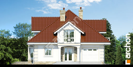 Передній фасад Будинок в тим'яні 3 (П) вер. 2