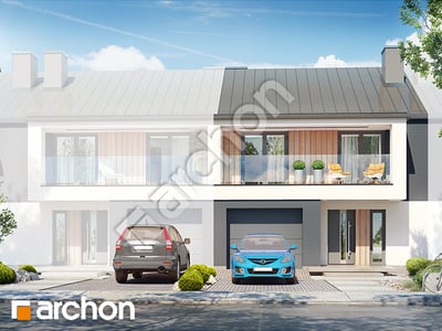 Проект дома ARCHON+ Дом в клематисах 28 (С) 