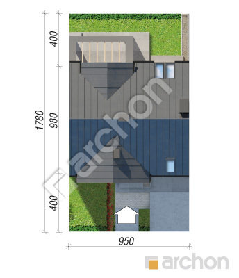 Проєкт будинку ARCHON+ Будинок в гунерах 2 (С) Ситуація