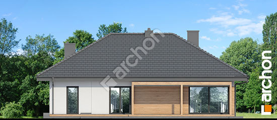 Дворовой фасад Дом в сантолинах 6