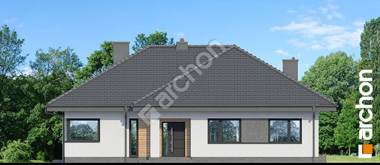 Передний фасад Дом в сантолинах 6