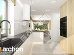 Проект будинку ARCHON+ Будинок в сантолінах 4 (Г2) візуалізація кухні 1 від 2
