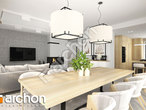 Проект будинку ARCHON+ Будинок в сантолінах 4 (Г2) денна зона (візуалізація 1 від 2)