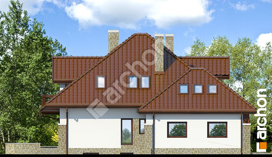 Боковой фасад Дом в зефирантесе (Г2П) 