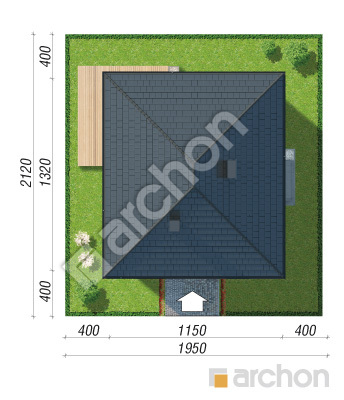 Проект дома ARCHON+ Дом в хакетиях 6 Ситуація