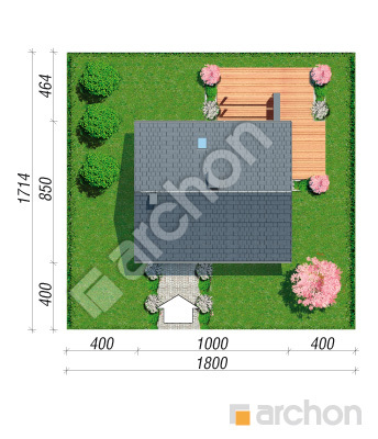 Проект дома ARCHON+ Дом в немофилах Ситуація