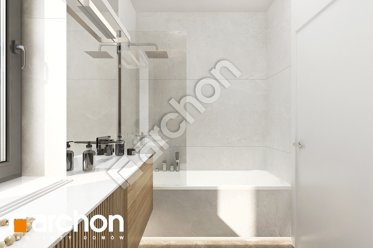 Проект будинку ARCHON+ Будинок в коручках 7 візуалізація ванни (візуалізація 3 від 3)