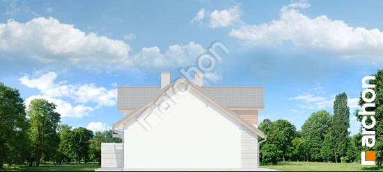 Боковой фасад Дом в клематисах 9 (Р2БТА)