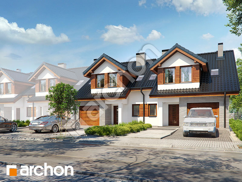 Проект будинку ARCHON+ Будинок в клематисах 9 (Р2БТА) Вид 1