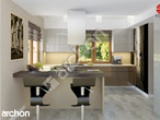 Проект будинку ARCHON+ Будинок в каллах 3 (Г2П) візуалізація кухні 1 від 2