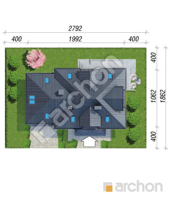 Проект дома ARCHON+ Дом в каллах 3 (Г2П) Ситуація