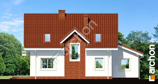 Дворовой фасад Дом в кориандре 2 (Г) вер.2