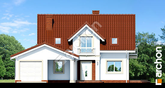 Передний фасад Дом в кориандре 2 (Г) вер.2