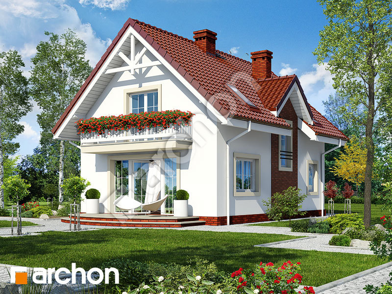 Проект дома ARCHON+ Дом в кориандре 2 (Г) вер.2 Вид 1