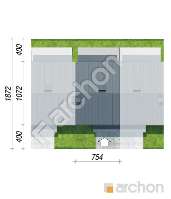 Проект дома ARCHON+ Дом при тракте 2 (Р2СА) вер.2 Ситуація