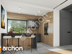 Проект дома ARCHON+ Дом в бруснике 5 (Е) ВИЭ визуализация кухни 1 вид 1