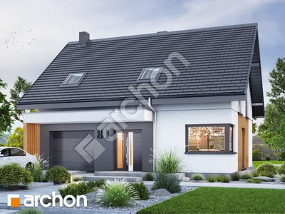 Проект дома ARCHON+ Дом в бруснике 5 (Е) ВИЭ 