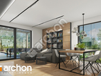 Проект дома ARCHON+ Дом в бруснике 5 (Е) ВИЭ дневная зона (визуализация 1 вид 2)