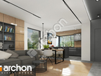 Проект дома ARCHON+ Дом в бруснике 5 (Е) ВИЭ дневная зона (визуализация 1 вид 5)