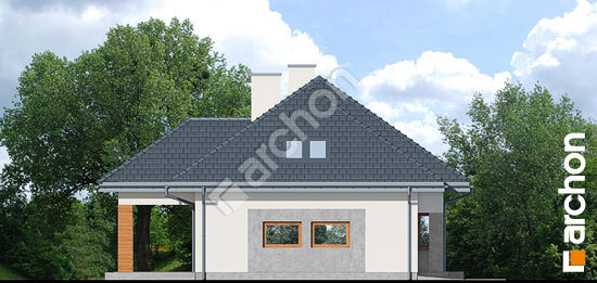 Боковой фасад Дом в лазурах