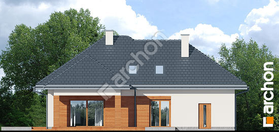 Дворовой фасад Дом в лазурах