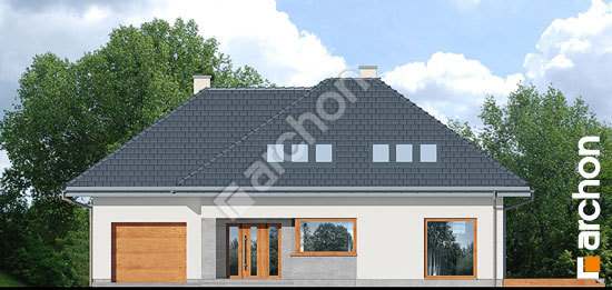 Передний фасад Дом в лазурах