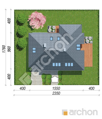 Проект дома ARCHON+ Дом в лазурах Ситуація