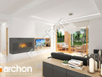 Проект дома ARCHON+ Дом в лазурах дневная зона (визуализация 1 вид 4)