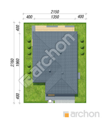 Проєкт будинку ARCHON+ Будинок в ренклодах 28 (Г2) Ситуація